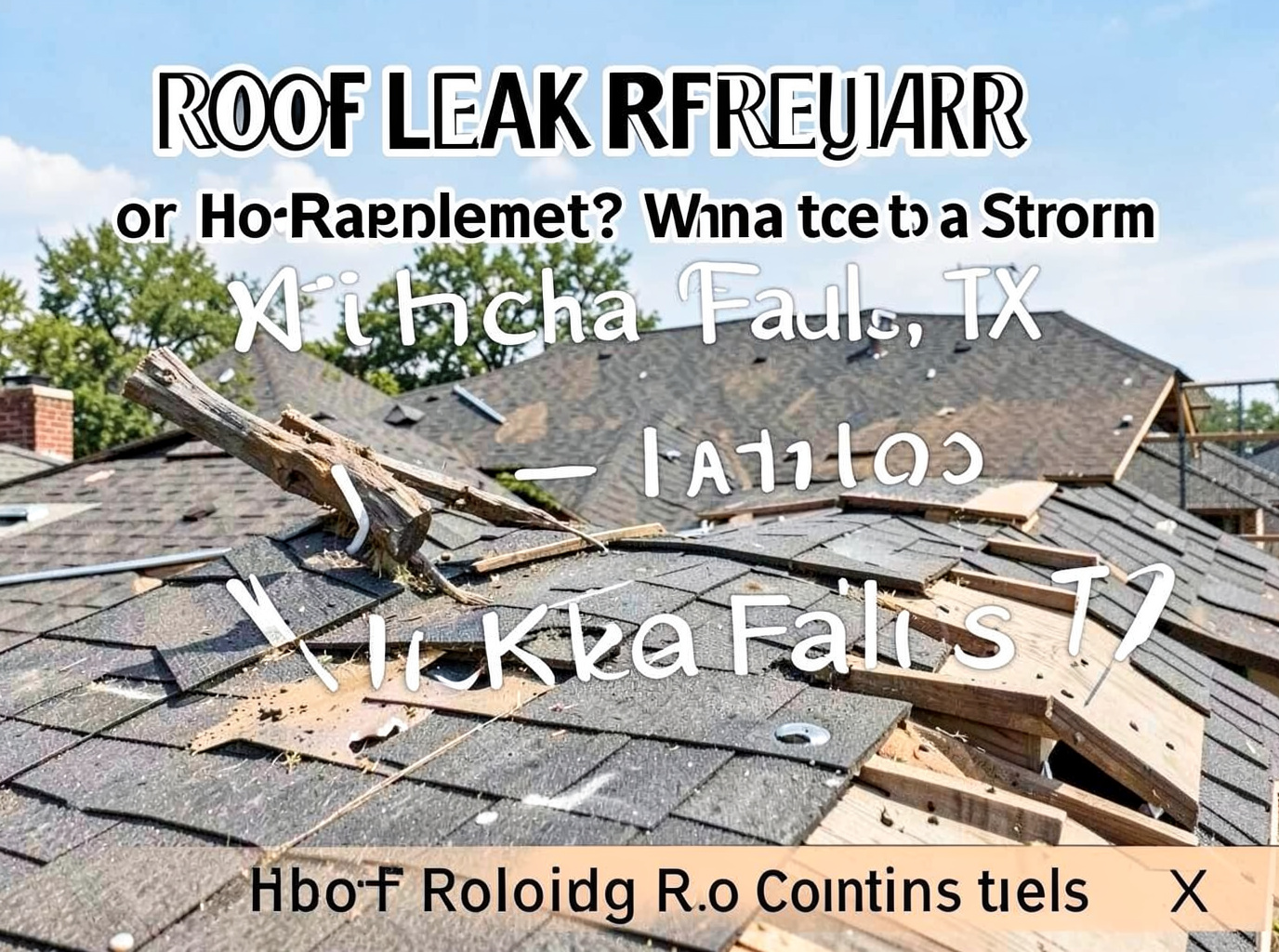 Roof Leak Repair or Roof Replacement? What to Consider After a Storm in Wichita Falls, TX